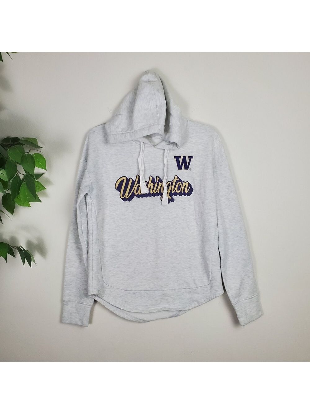 WASHINGTON UW Football Warm COLLEGE HOODIE Team Fan Sweatshirt Women Small